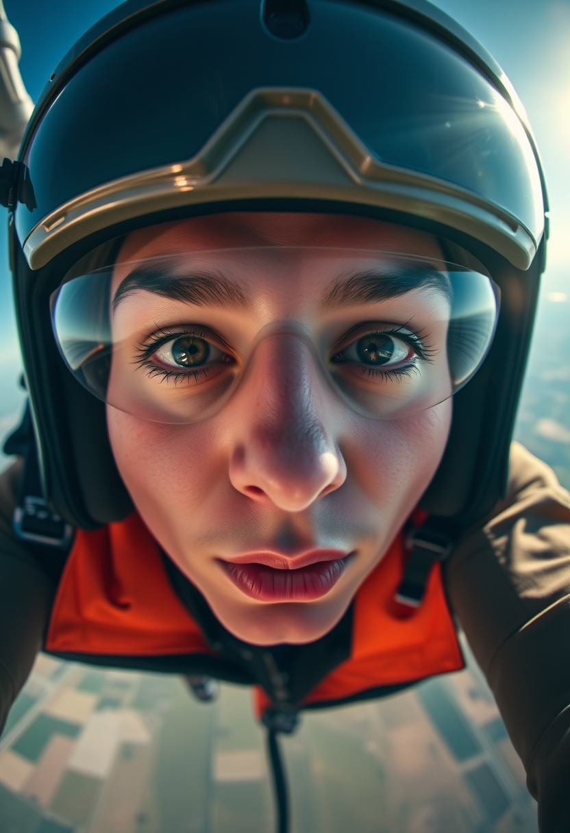 A Bureau observer documents nasal intake conditions at terminal velocity during Field Study 9.