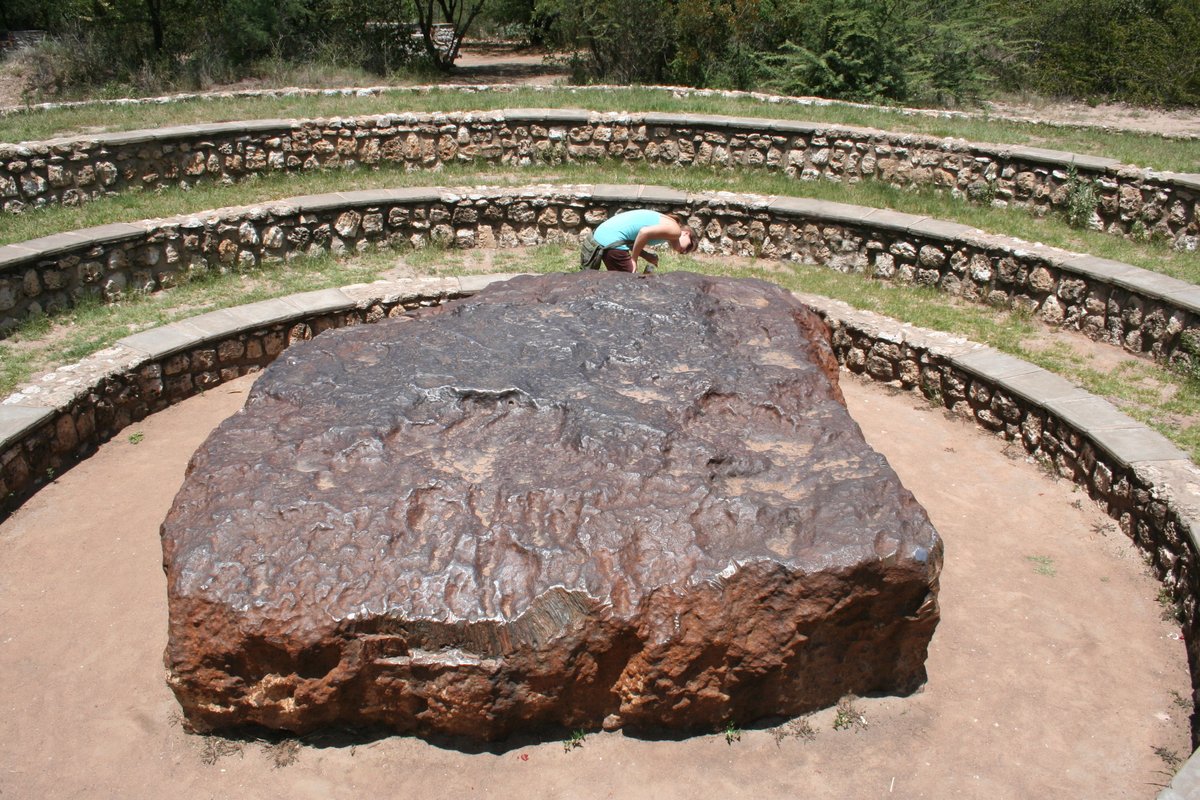 Hoba meteorite near Grootfontein, Namibia.